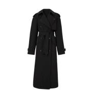 Zwarte Trenchcoat voor Dames Burberry , Black , Dames