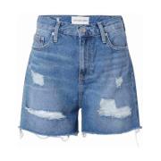 Klassieke Denim Mom Shorts Calvin Klein , Blue , Dames