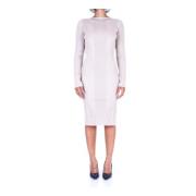 Moderne Gebreide Jurk Calvin Klein , White , Dames