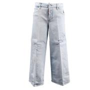 Wijde Jeans voor Vrouwen Dsquared2 , Blue , Dames