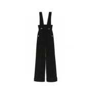 Mouwloze fluwelen jumpsuit-40 Gucci , Black , Dames