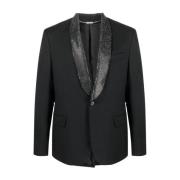 Luxe Wolblend Blazer John Richmond , Black , Heren