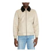 Cape met ritssluiting en kraag John Richmond , Beige , Heren