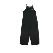 Zwart/Wit Jersey Jumpsuit Nike , Black , Dames
