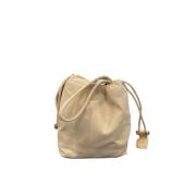 Stijlvolle Leren Crossbody Tas Paco Rabanne , Beige , Dames