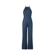 Blauwe Joanna Jumpsuit - S Pepe Jeans , Blue , Dames