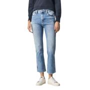 Retro Cropped Jeans Pepe Jeans , Blue , Dames