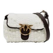 Love Baby Puff Lana Witte Tas Pinko , White , Dames