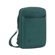 Men Bags Shoulder Bag Green Ss23 Piquadro , Green , Heren