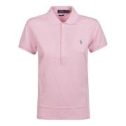 Julie Slim Polo Shirt Polo Ralph Lauren , Pink , Dames