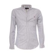 Slim-Fit Button Down Overhemd Polo Ralph Lauren , Gray , Heren