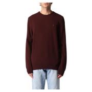 Klassieke Gebreide Crewneck Sweater Polo Ralph Lauren , Red , Heren