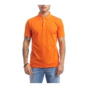 Stretch Katoenen Polo Shirt voor Heren Polo Ralph Lauren , Orange , He...