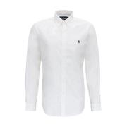 Witte Katoenen Poplin Overhemd met Lange Mouwen Polo Ralph Lauren , Wh...