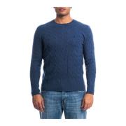 Cashmere Crewneck Sweater Polo Ralph Lauren , Blue , Heren