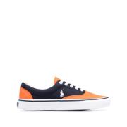 Navy/Orange Keaton Pony Sneakers Polo Ralph Lauren , Blue , Heren