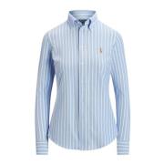 Gestreept Polo Gebreid Overhemd Polo Ralph Lauren , Blue , Dames