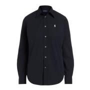 Zwarte Georgia Overhemd Polo Ralph Lauren , Black , Dames