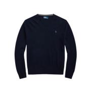 Zachte Wol V-Hals Trui Polo Ralph Lauren , Blue , Heren