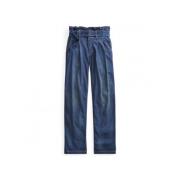Hoge Taille Paperbag Jeans Polo Ralph Lauren , Blue , Dames