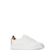 Witte Angelina Sneakers met Luipaardprint Polo Ralph Lauren , White , ...