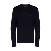 Navy Pullover Driver Gebreid Polo Ralph Lauren , Blue , Heren