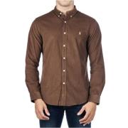 Slim Corduroy Overhemd Polo Ralph Lauren , Brown , Heren