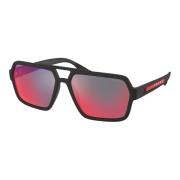 Zonnebril voor heren - Linea Rossa SPS 01X Prada , Black , Heren