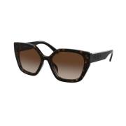 Statement zonnebril voor de moderne vrouw Prada , Brown , Dames