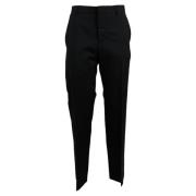 Wollen Mohair Broek Prada , Black , Heren