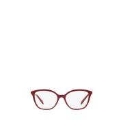 Stijlvol Acetaat en Metalen Frame Prada , Red , Dames