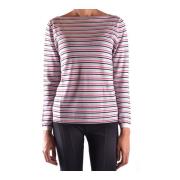 Casual Top met Lange Mouwen en Multicolor Strepen Prada , Pink , Dames