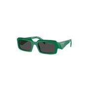 PR 27Zs 11L08Z Sunglasses Prada , Green , Heren