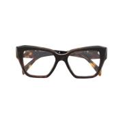 Bruin/Havana Optisch Montuur Prada , Brown , Dames