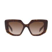 Bruine zonnebril met onregelmatige vorm Prada , Brown , Unisex