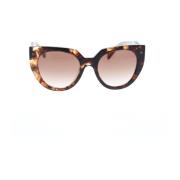 Prada Oversized Cat-Eye Zonnebril Prada , Brown , Unisex