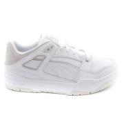 Witte Leren Sneakers Puma , White , Unisex