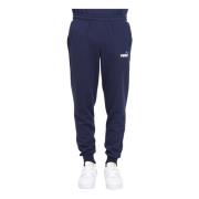 Blauwe Logo Sweatpants Puma , Blue , Heren