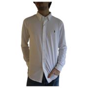 Sportieve Lange Mouw Shirt Ralph Lauren , White , Heren