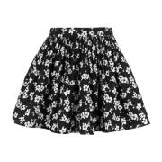 Mini Full Skirt, Stijlvol en Trendy Ralph Lauren , Black , Dames