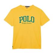 Klassiek Katoenen T-Shirt voor Heren Ralph Lauren , Yellow , Heren