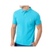 Slim Fit Mesh Polo Shirt, Katoen Ralph Lauren , Blue , Heren