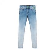 Slim-Fit Jeans voor Dames Replay , Blue , Dames