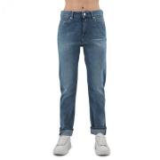 Slim Boyfit Denim Jeans Replay , Blue , Dames