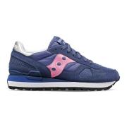 Blauwe Veterschoenen met Comfort en Stijl Saucony , Blue , Dames