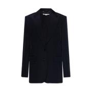 Ontspannen Linen Blend Blazer Stella McCartney , Black , Dames