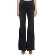 Klassieke zwarte flared jeans Stella McCartney , Black , Dames