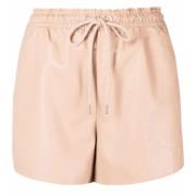 Ethische Lederachtige Shorts Stella McCartney , Pink , Dames