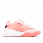 Roze/Multi Loop Lace-Up Sneakers Stella McCartney , Pink , Dames
