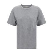 Logo T-Shirt met Strass Steentjes Stella McCartney , Gray , Dames